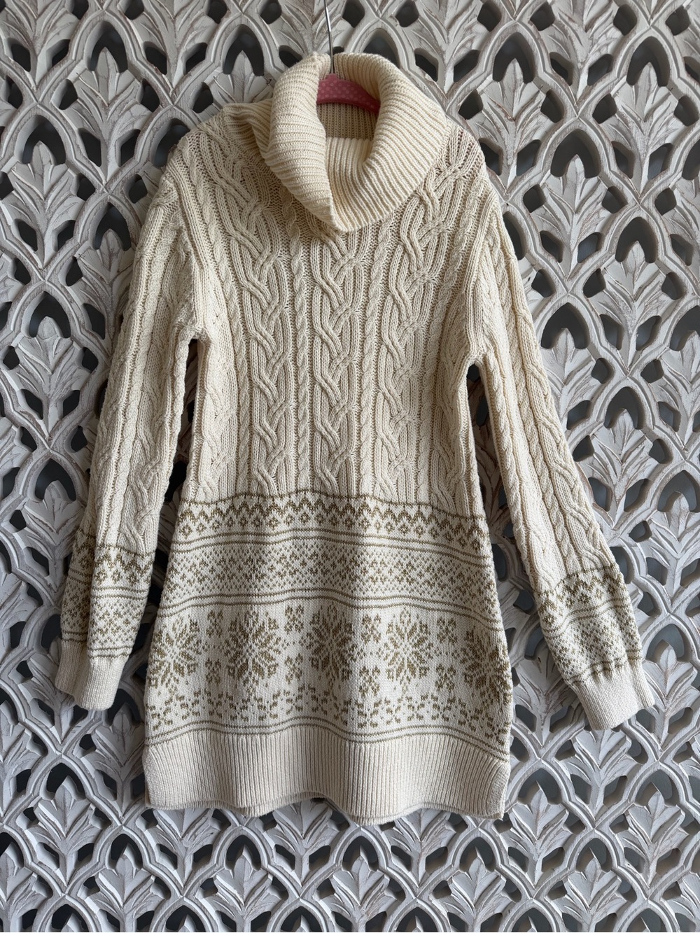 Rachel Zoe Girls Cable Knit Sweater Dress Size 7/8